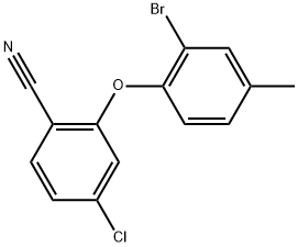 2-(2-Bromo-4-methylphenoxy)-4-chlorobenzonitrile Structure