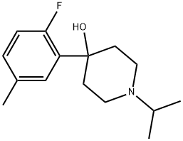 4-(2-Fluoro-5-methylphenyl)-1-(1-methylethyl)-4-piperidinol Structure