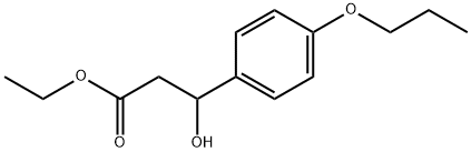 Ethyl β-hydroxy-4-propoxybenzenepropanoate Structure