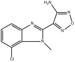 4-(7-chloro-1-methyl-1H-benzo[d]imidazol-2-yl)-1,2,5-oxadiazol-3-amine4-(7-chloro-1-methyl-1H-benzo[d]imidazole-2-yl)-1,2,5-oxadiazole-3-amine 구조식 이미지