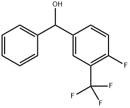 (4-fluoro-3-(trifluoromethyl)phenyl)(phenyl)methanol Structure