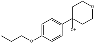 4-(4-propoxyphenyl)tetrahydro-2H-pyran-4-ol Structure