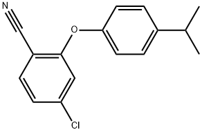 4-Chloro-2-[4-(1-methylethyl)phenoxy]benzonitrile Structure