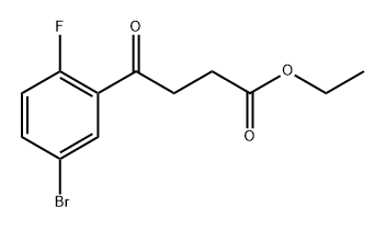 Ethyl 4-(5-bromo-2-fluorophenyl)-4-oxobutanoate Structure