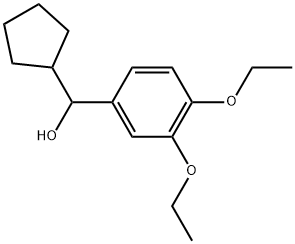 α-Cyclopentyl-3,4-diethoxybenzenemethanol Structure