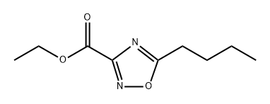 Ethyl 5-butyl-1,2,4-oxadiazole-3-carboxylate Structure