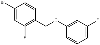 4-Bromo-2-fluoro-1-[(3-fluorophenoxy)methyl]benzene Structure