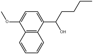 α-Butyl-4-methoxy-1-naphthalenemethanol Structure