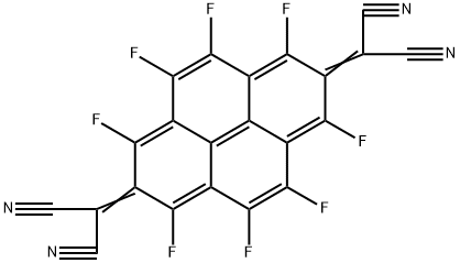 Propanedinitrile, 2,2'-(1,3,4,5,6,8,9,10-octafluoro-2,7-pyrenediylidene)bis- Structure