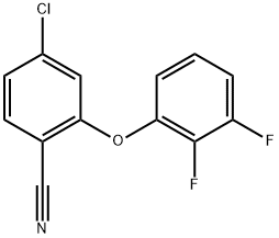 4-Chloro-2-(2,3-difluorophenoxy)benzonitrile Structure