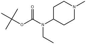 tert-butyl ethyl(1-methylpiperidin-4-yl)carbamate Structure