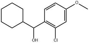 2-Chloro-α-cyclohexyl-4-methoxybenzenemethanol Structure