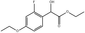 Ethyl 4-ethoxy-2-fluoro-α-hydroxybenzeneacetate Structure