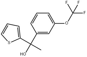 1-(thiophen-2-yl)-1-(3-(trifluoromethoxy)phenyl)ethanol Structure