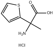 2-amino-2-(thiophen-2-yl)propanoicacid hydrochloride Structure