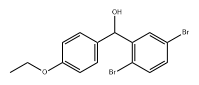 Benzenemethanol, 2,5-dibromo-α-(4-ethoxyphenyl)- Structure