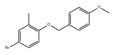 4-Bromo-1-((4-methoxybenzyl)oxy)-2-methylbenzene Structure