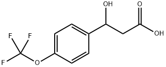 3-Hydroxy-3-(4-(trifluoromethoxy)phenyl)propanoic acid Structure