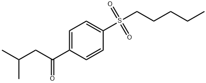 3-Methyl-1-[4-(pentylsulfonyl)phenyl]-1-butanone Structure