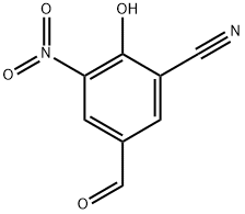 5-Formyl-2-hydroxy-3-nitrobenzonitrile 구조식 이미지