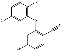 4-Chloro-2-(2,5-dichlorophenoxy)benzonitrile Structure