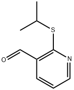 2-[(1-Methylethyl)thio]-3-pyridinecarboxaldehyde Structure