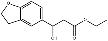 Ethyl 2,3-dihydro-β-hydroxy-5-benzofuranpropanoate Structure