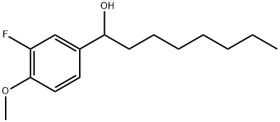 3-Fluoro-α-heptyl-4-methoxybenzenemethanol Structure