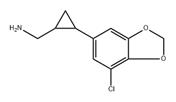 (2-(7-Chlorobenzo[d][1,3]dioxol-5-yl)cyclopropyl)methanamine Structure