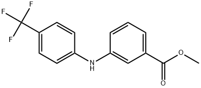 3-[N-(4-trifluoromethylphenyl)amino]benzoic acid methyl ester Structure