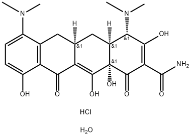 Minocycline hydrochloride dihydrate Structure