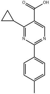 4-Cyclopropyl-2-(p-tolyl)pyrimidine-5-carboxylic acid Structure