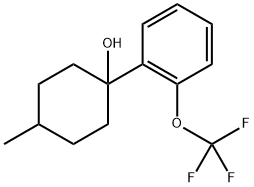 4-methyl-1-(2-(trifluoromethoxy)phenyl)cyclohexanol Structure