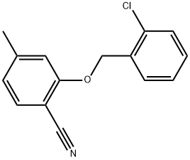 2-[(2-Chlorophenyl)methoxy]-4-methylbenzonitrile Structure