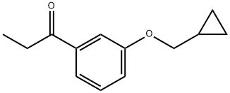 1-[3-(Cyclopropylmethoxy)phenyl]-1-propanone Structure