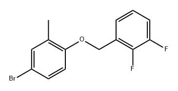 1-((4-Bromo-2-methylphenoxy)methyl)-2,3-difluorobenzene Structure