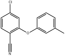 4-Chloro-2-(3-methylphenoxy)benzonitrile Structure