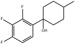 4-methyl-1-(2,3,4-trifluorophenyl)cyclohexanol Structure