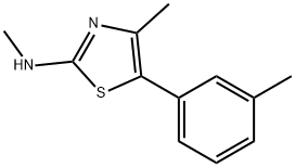 N,4-dimethyl-5-(m-tolyl)thiazol-2-amine 구조식 이미지