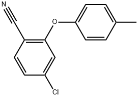 Benzonitrile, 4-chloro-2-(4-methylphenoxy)- Structure