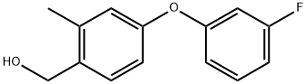 (4-(3-Fluorophenoxy)-2-methylphenyl)methanol 구조식 이미지