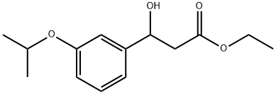 Ethyl β-hydroxy-3-(1-methylethoxy)benzenepropanoate Structure