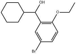 5-Bromo-α-cyclohexyl-2-ethoxybenzenemethanol Structure