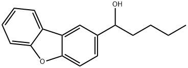 α-Butyl-2-dibenzofuranmethanol Structure