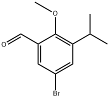 5-bromo-3-isopropyl-2-methoxybenzaldehyde Structure