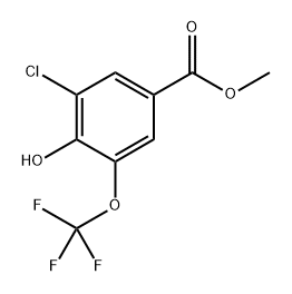 methyl 3-chloro-4-hydroxy-5-(trifluoromethoxy)benzoate Structure