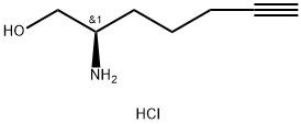 (R)-bishomopropargylglycinol hydrochloride Structure