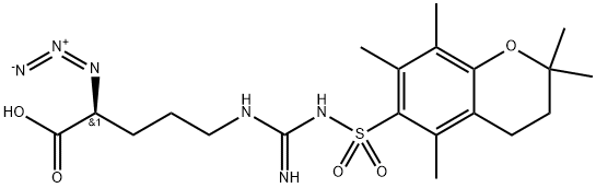 Ng-Pmc-L-azidoarginine Structure