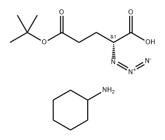 D-azidoglutaMic acid Mono-tert-butyl ester CHA salt Structure