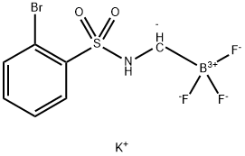 칼륨(2-브로모페닐설폰아미도)메틸트리플루오로보레이트 구조식 이미지